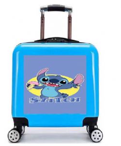VALISE DELUXE STITCH CRÈME GLACÉE BLEUE AVEC SERRURE 18